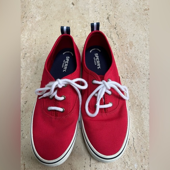 Sperry Red Top-Sider Memory Foam Women’s Shoes Size 8 - Picture 2 of 6